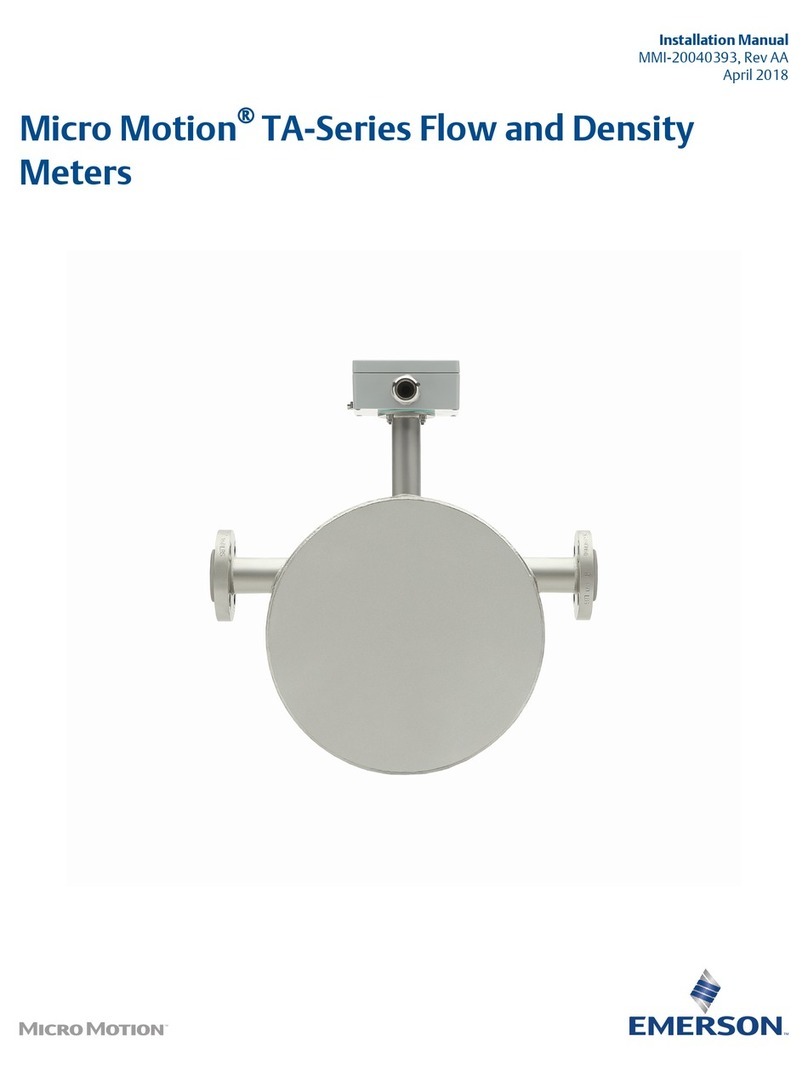 Emerson Micro Motion TA Series User manual
