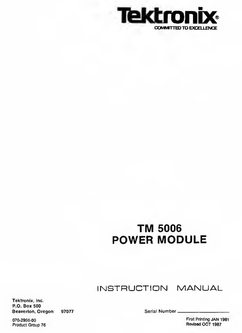 Tektronix TM 5006 User manual