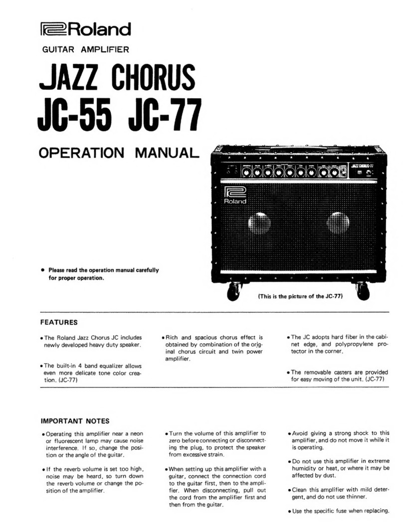 Roland JAZZ CHORUS JC-55 User manual