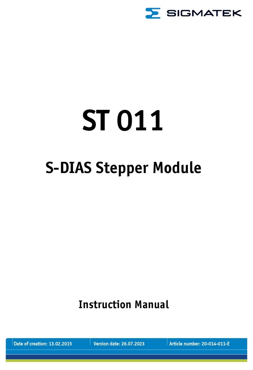 SIGMA TEK ST 011 User manual