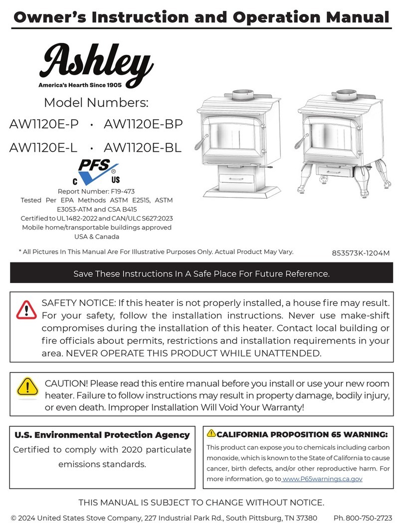 Ashley AW1120E-P Operation and maintenance manual