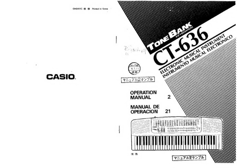 Casio TONEBANK CT-636 User manual
