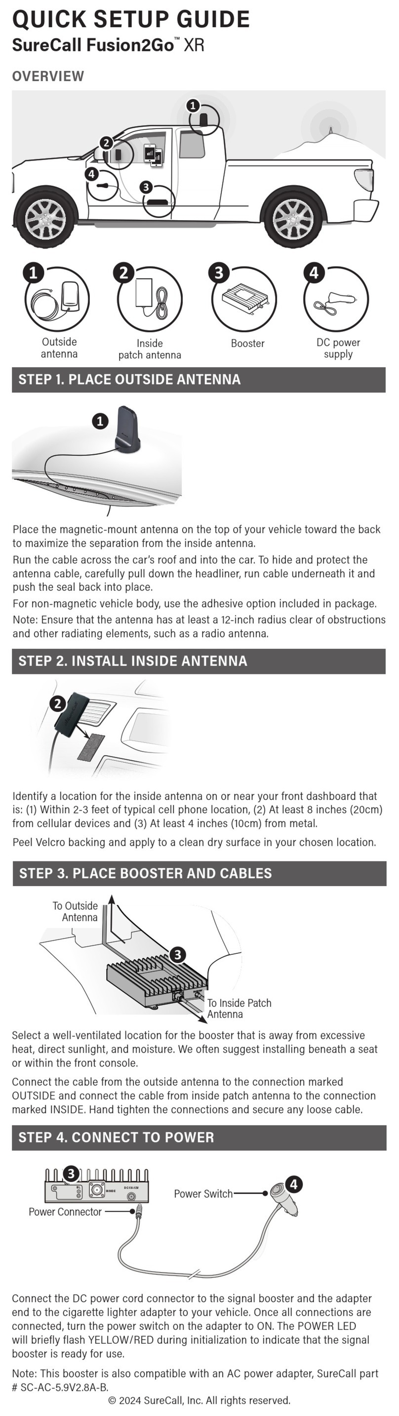SureCall Fusion2Go Max Quick setup guide