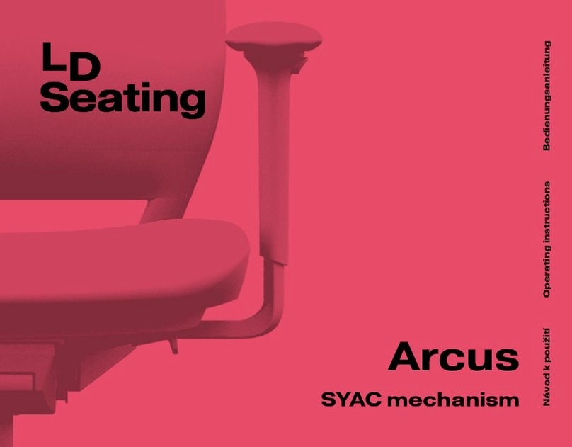 LD Seating Arcus SYAC mechanism operating instructions