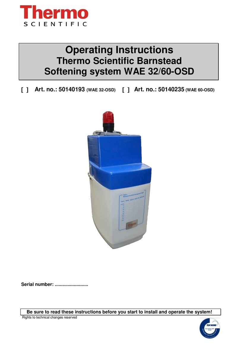 Thermo Scientific WAE 32-OSD User manual