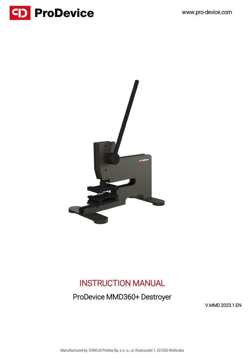 ProDevice MMD360+ User manual