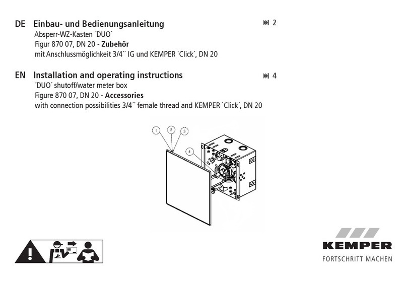 Kemper DUO Installation and operating instructions