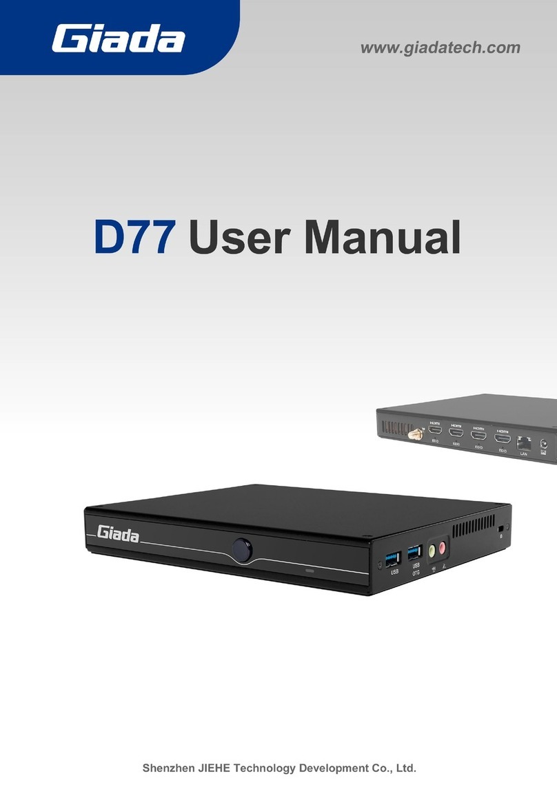 Giada D77 User manual