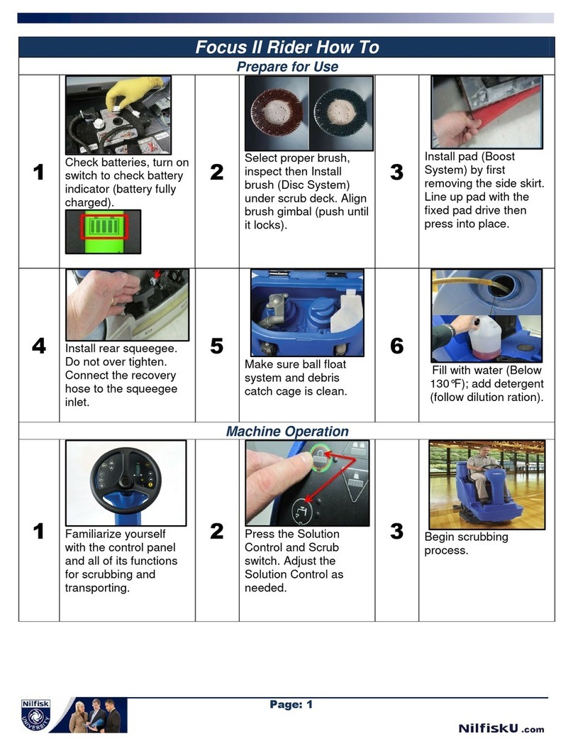 Nilfisk-Advance Focus II Rider How-to