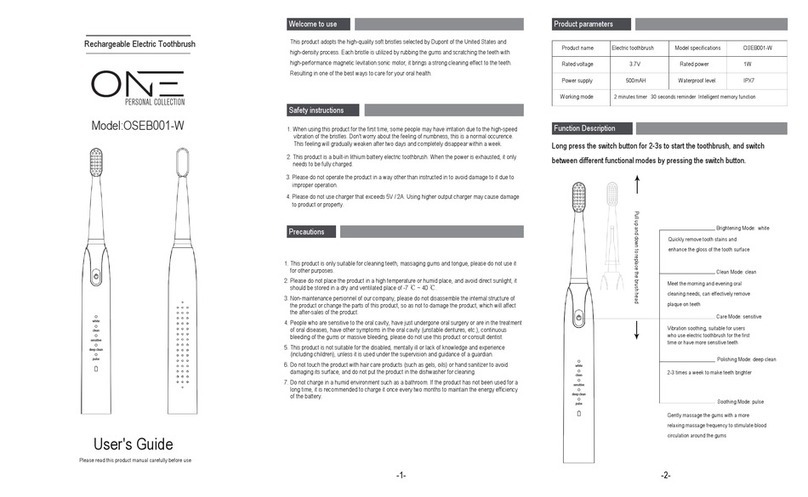 ONE PERSONAL OSEB001-W User manual
