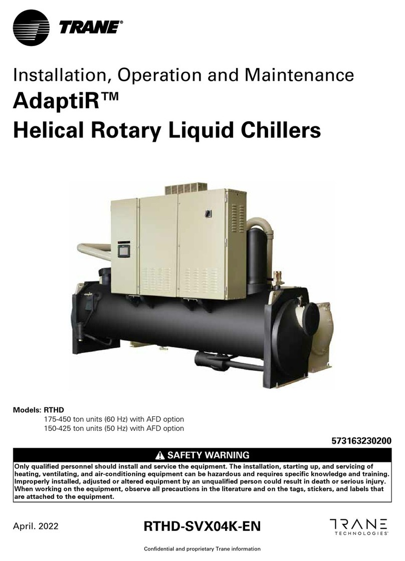 Trane AdaptiR RTHD Owner's manual