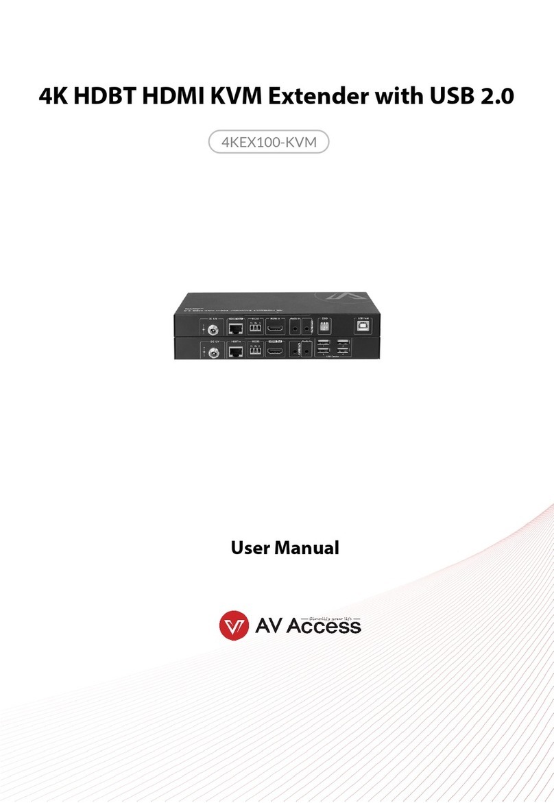 AV Access 4KEX100-KVM User manual AV Access 4KEX100-KVM User manual