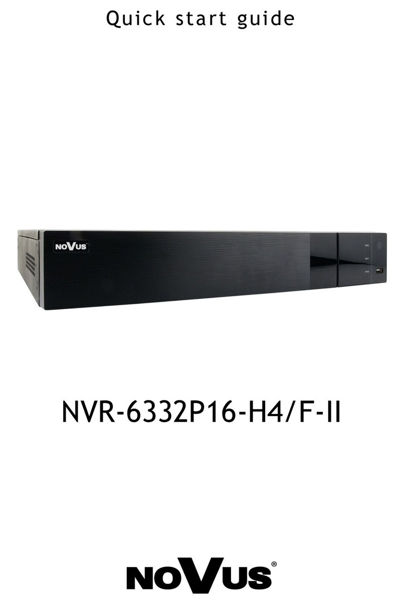 Novus NVR-6332P16-H4/F-II quick start guide