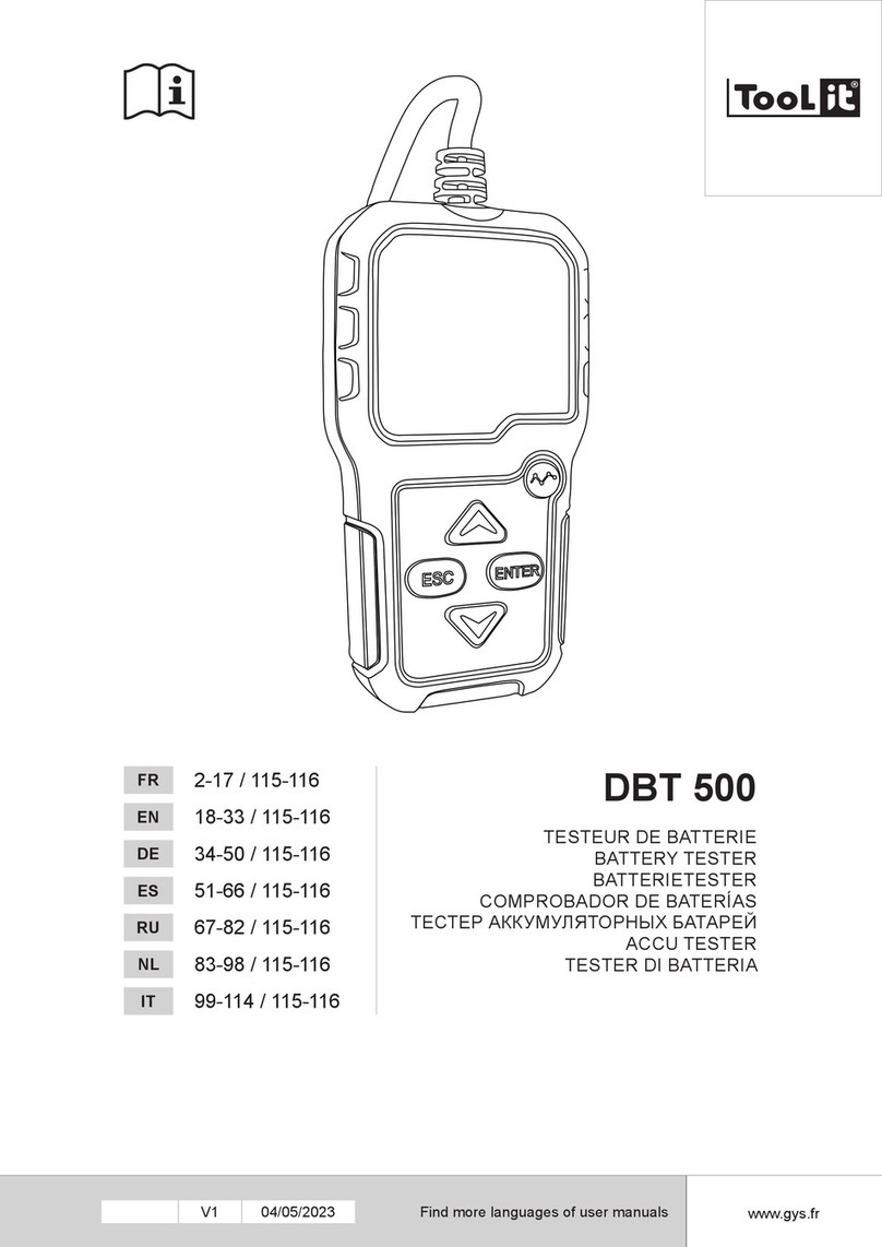 GYS Tool It DBT 500 user manual