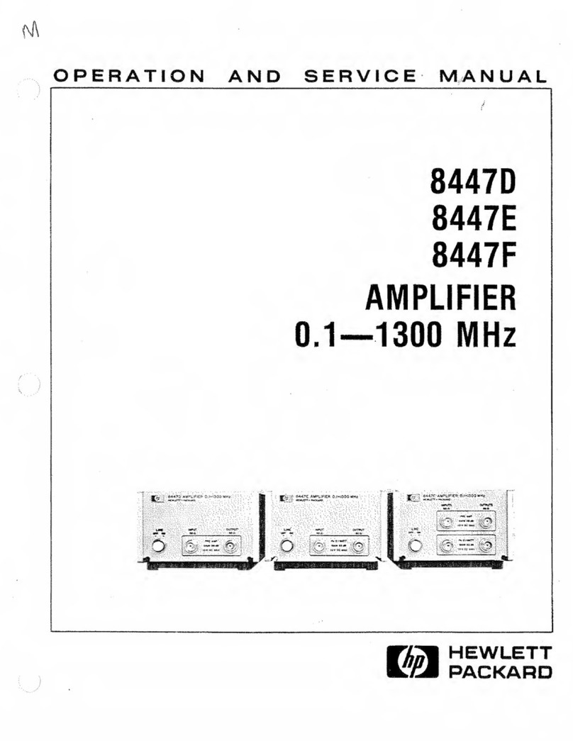 HP 8447D Operation manual