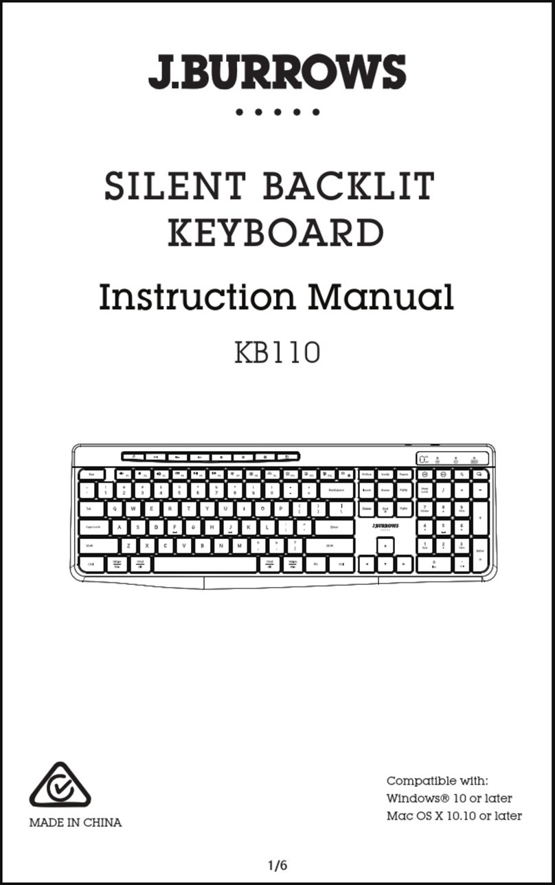 J.Burrows KB110 User manual