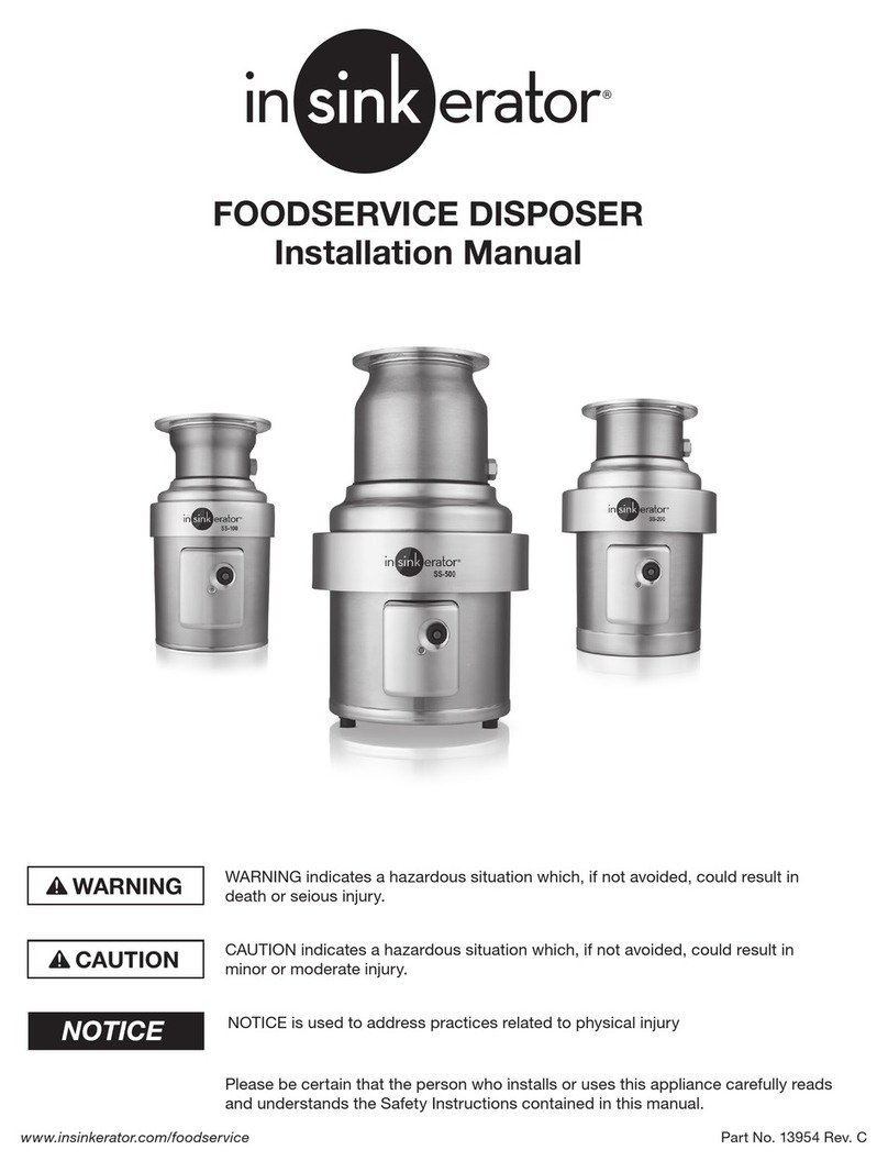 InSinkErator Model SS-100 User manual
