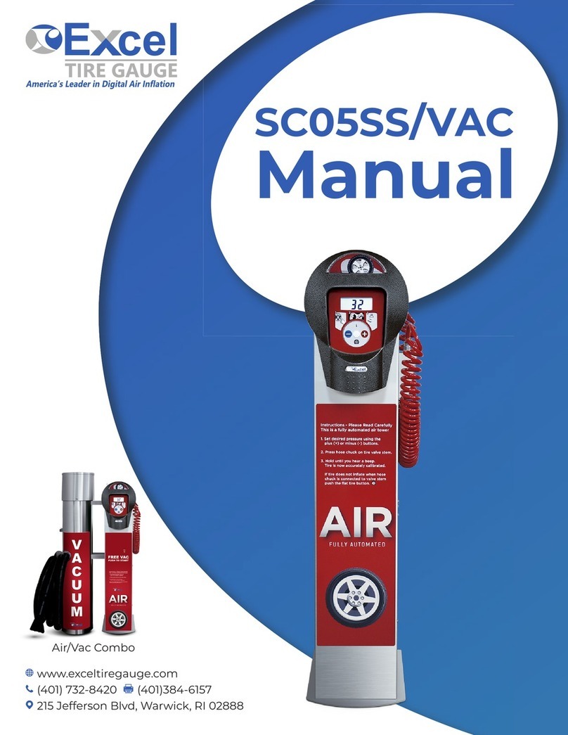 Excel Tire Gauge SC05SS/VAC manual Excel Tire Gauge SC05SS/VAC manual