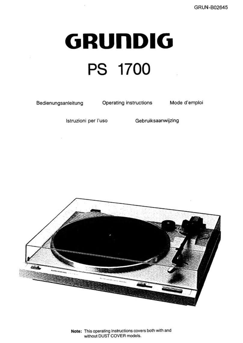 Grundig PS 1700 User manual
