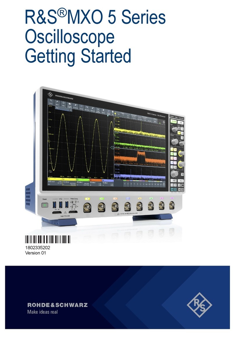 Rohde & Schwarz R&S MXO 5 Series Getting started