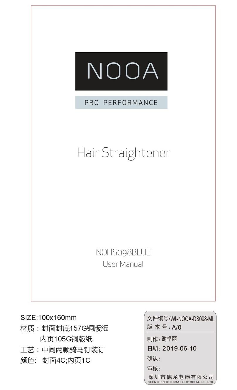 NOOA PRO PERFORMANCE NOHS098BLUE User manual