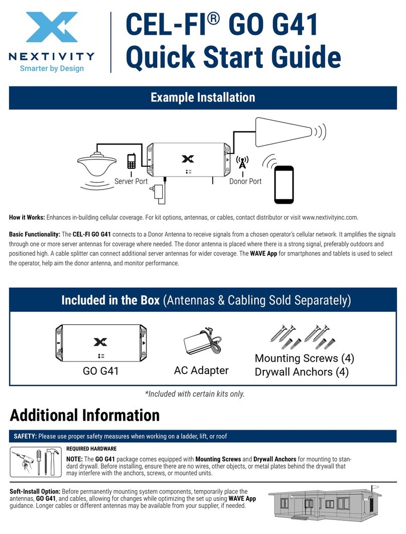 NEXTIVITY CEL-FI GO G41 User manual