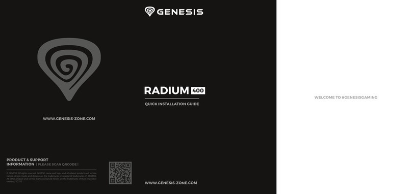 Genesis Radium 400 User manual