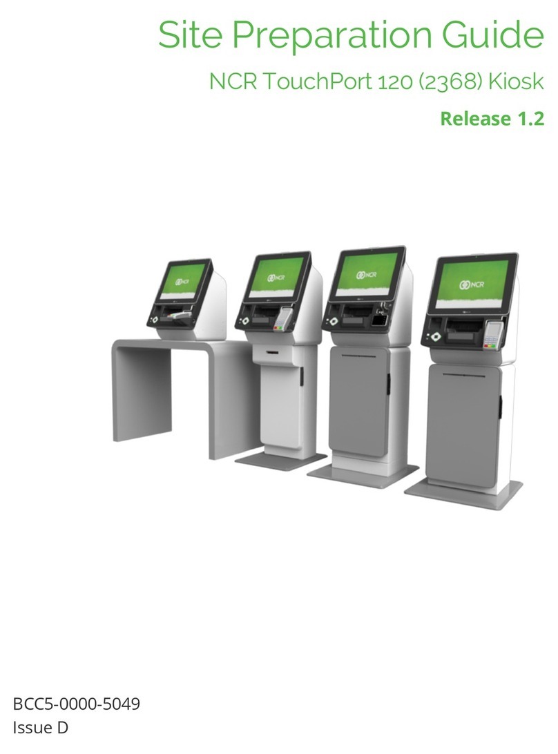 NCR TouchPort 120 Site preparation guide