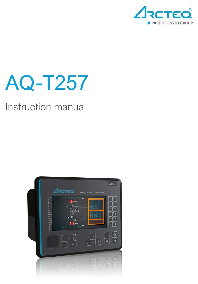 Arcteq AQ-T257 instruction manual
