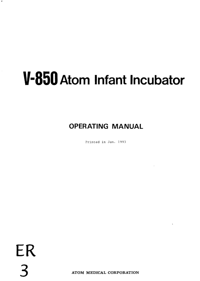 Atom Medical Corporation V-850 operating manual