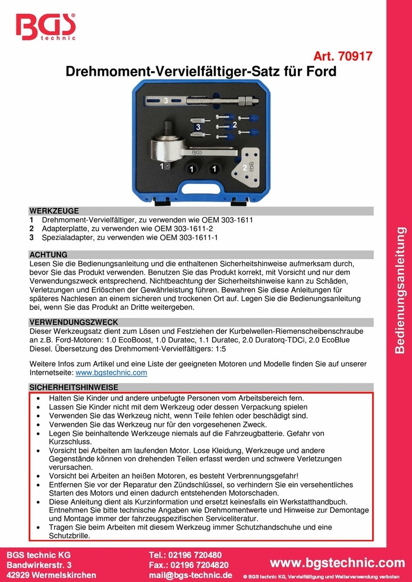 BGS technic 70917 User manual