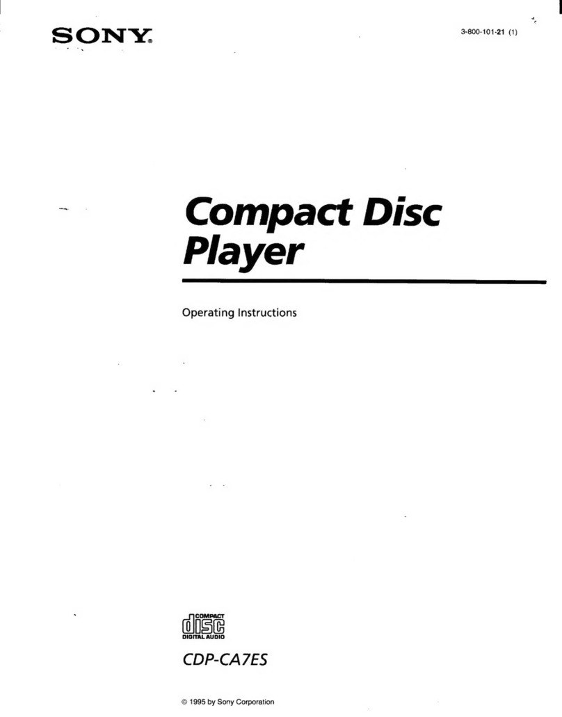 Sony CDP-CA7ES User manual
