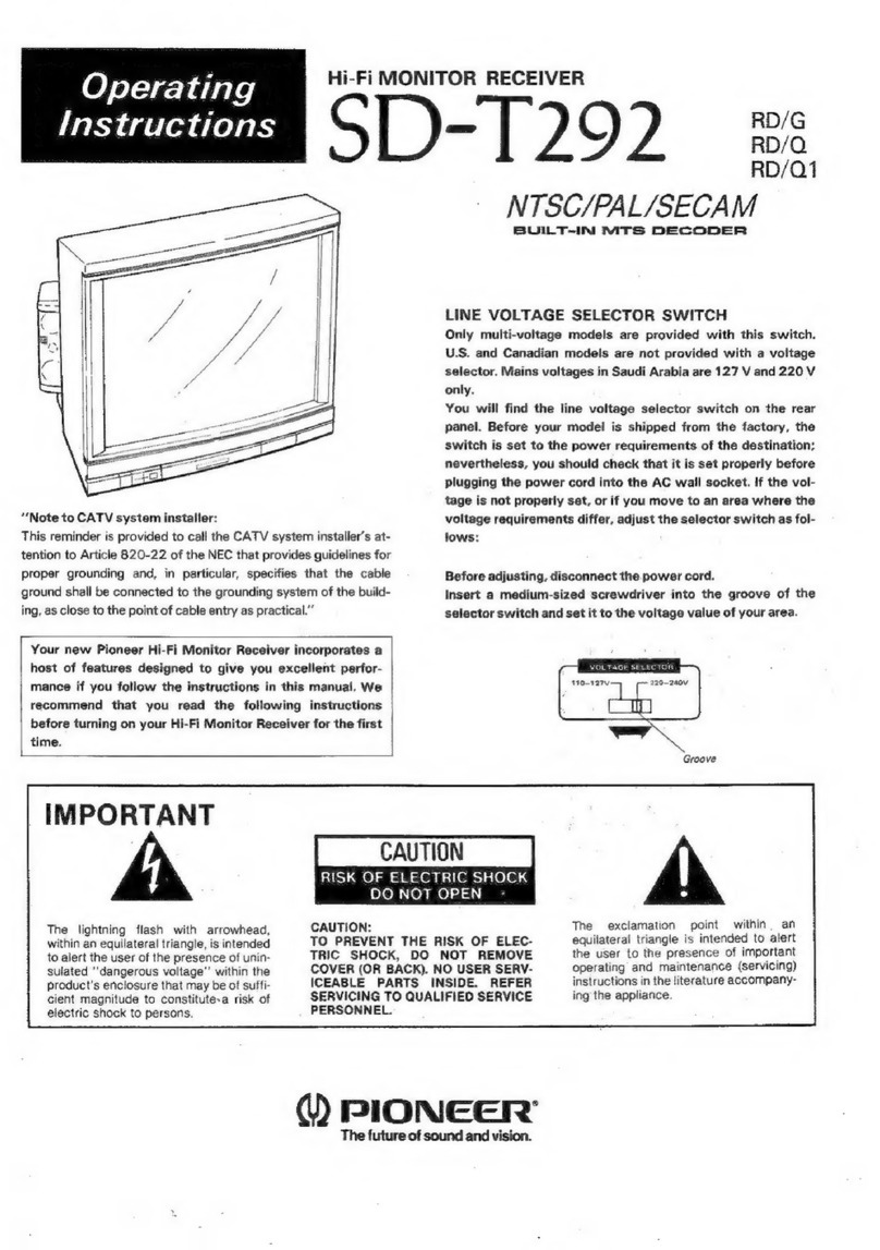 Pioneer SD-T292 User manual