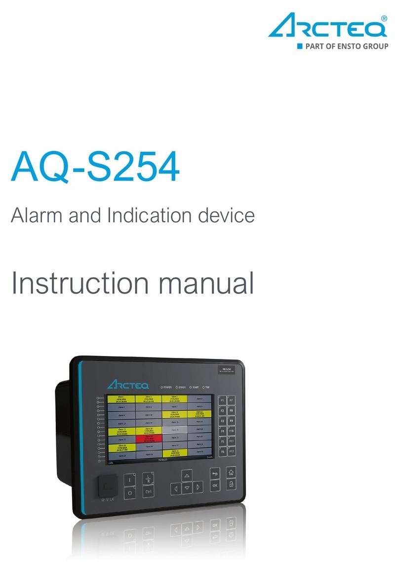 Arcteq AQ-S254 instruction manual