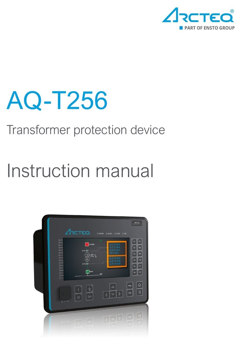Arcteq AQ-T256 instruction manual