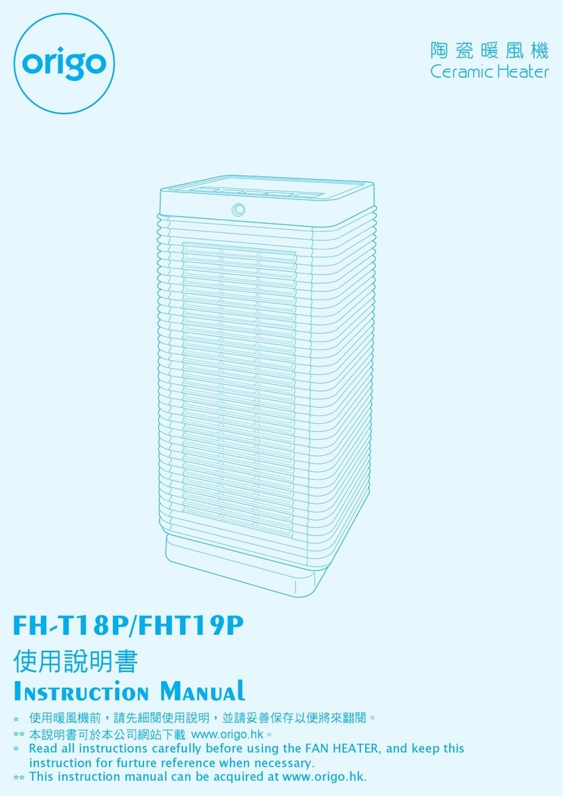 ORIGO FH-T18P instruction manual