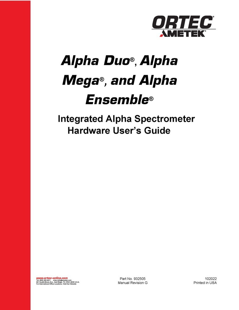 Ametek ORTEC Alpha Duo Installation manual Ametek ORTEC Alpha Duo Installation manual