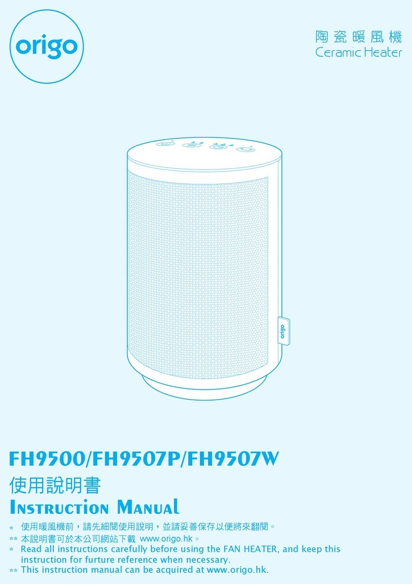 ORIGO FH9500 instruction manual