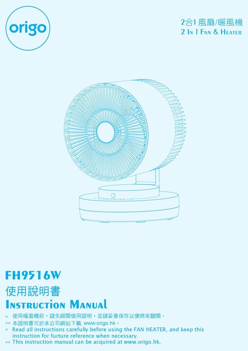 ORIGO FH9516W instruction manual