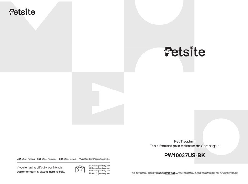 Costway Petsite PW10037US-BK Instruction booklet