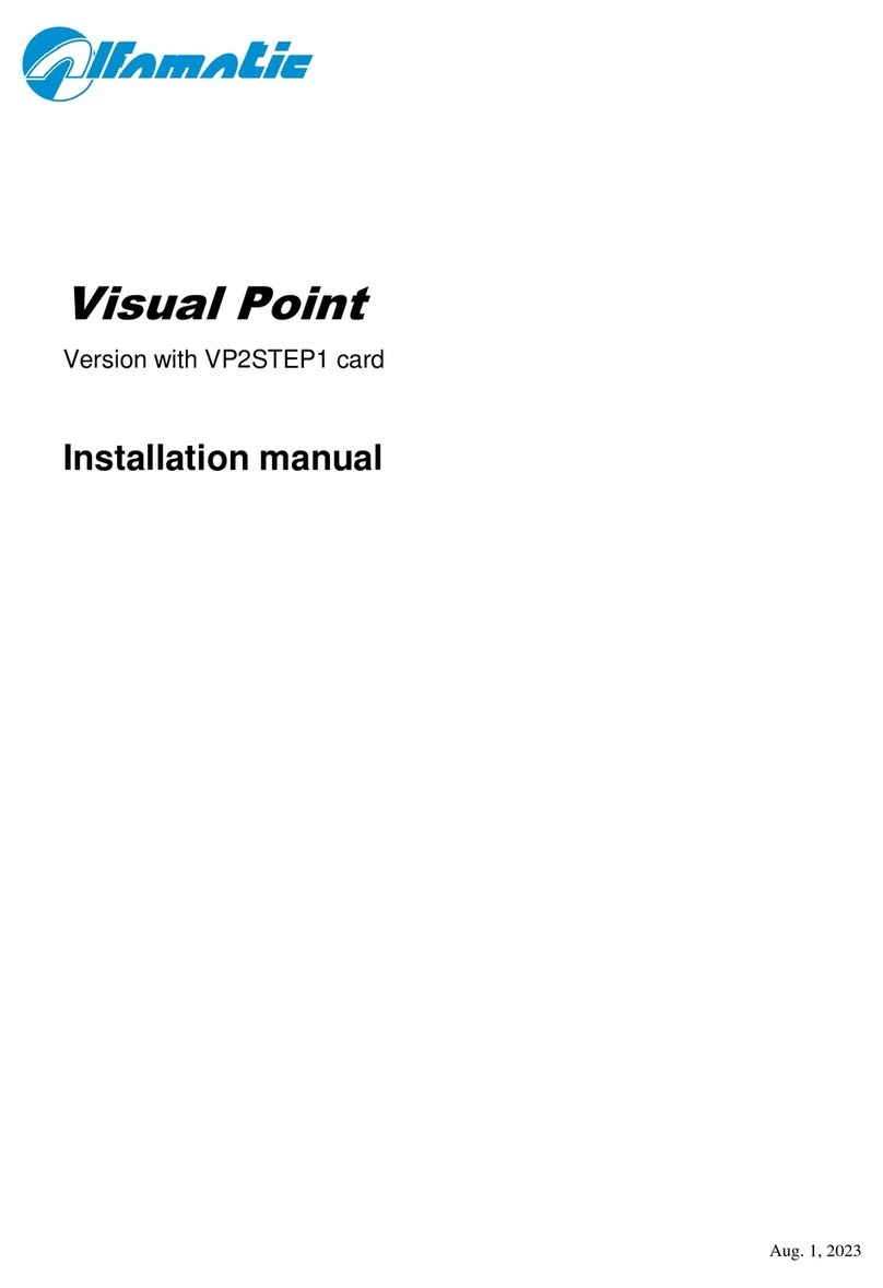 ALFAMATIC Visual Point VP2STEP1 installation manual