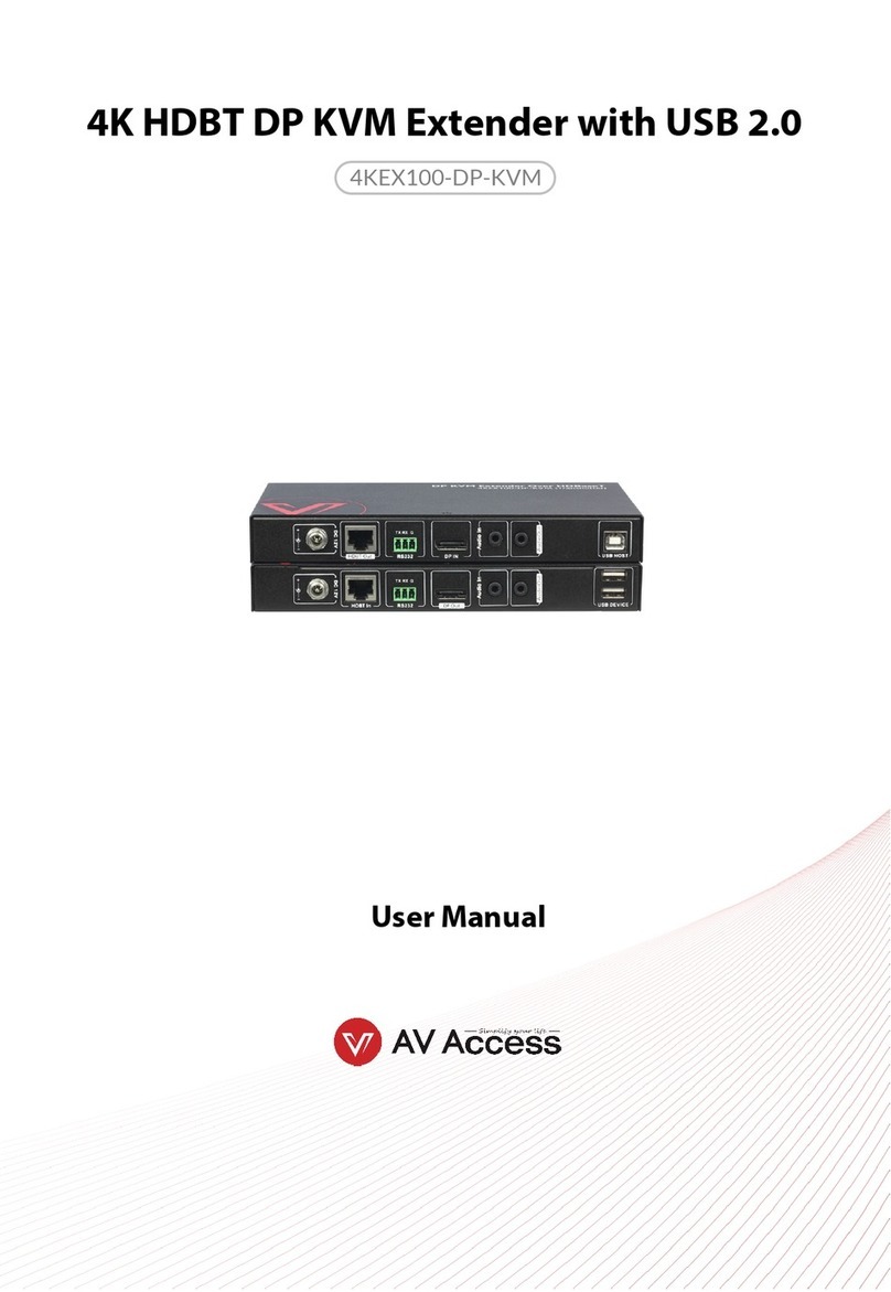 AV Access 4KEX100-DP-KVM User manual