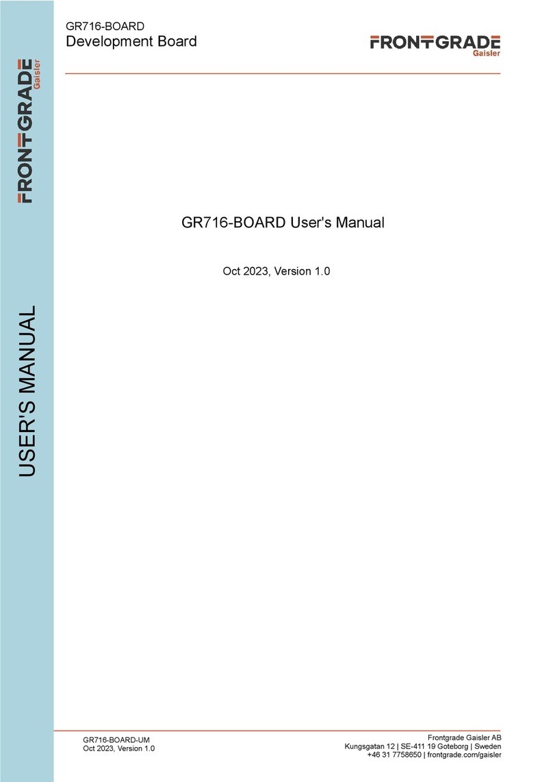 FRONTGRADE GR716-BOARD User manual