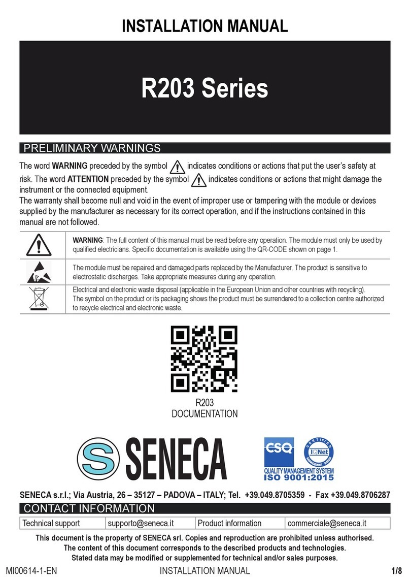 Seneca R203 Series installation manual