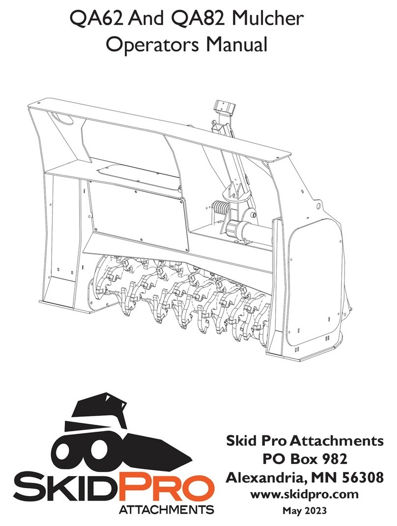Skid Pro QA62 Operator's manual