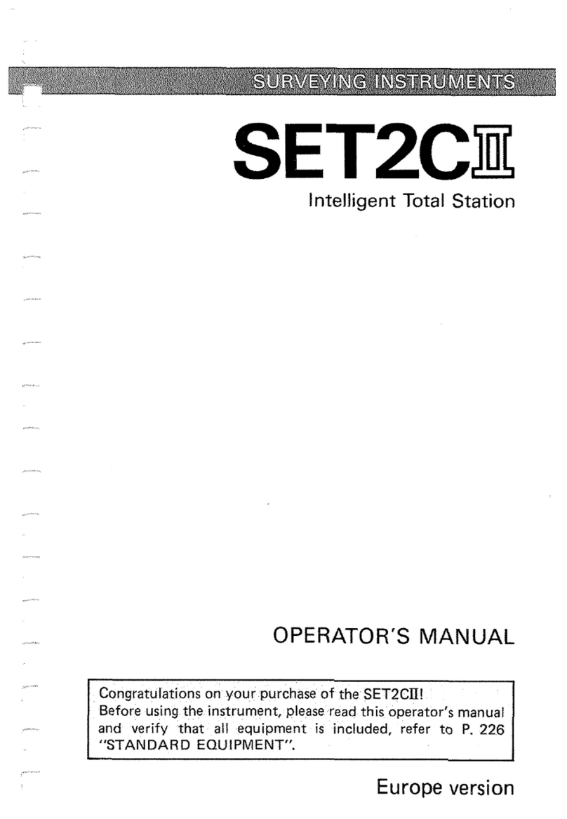 Sokkia SET2CII User manual