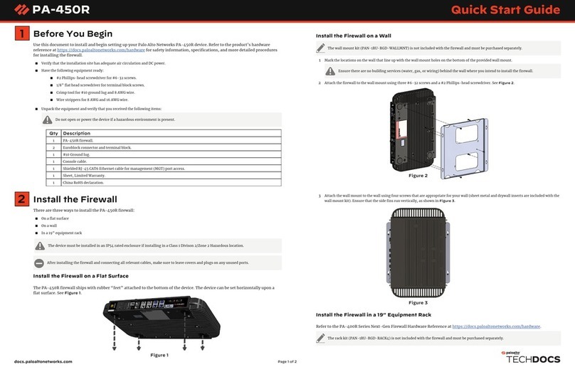 PaloAlto Networks PA-450R User manual
