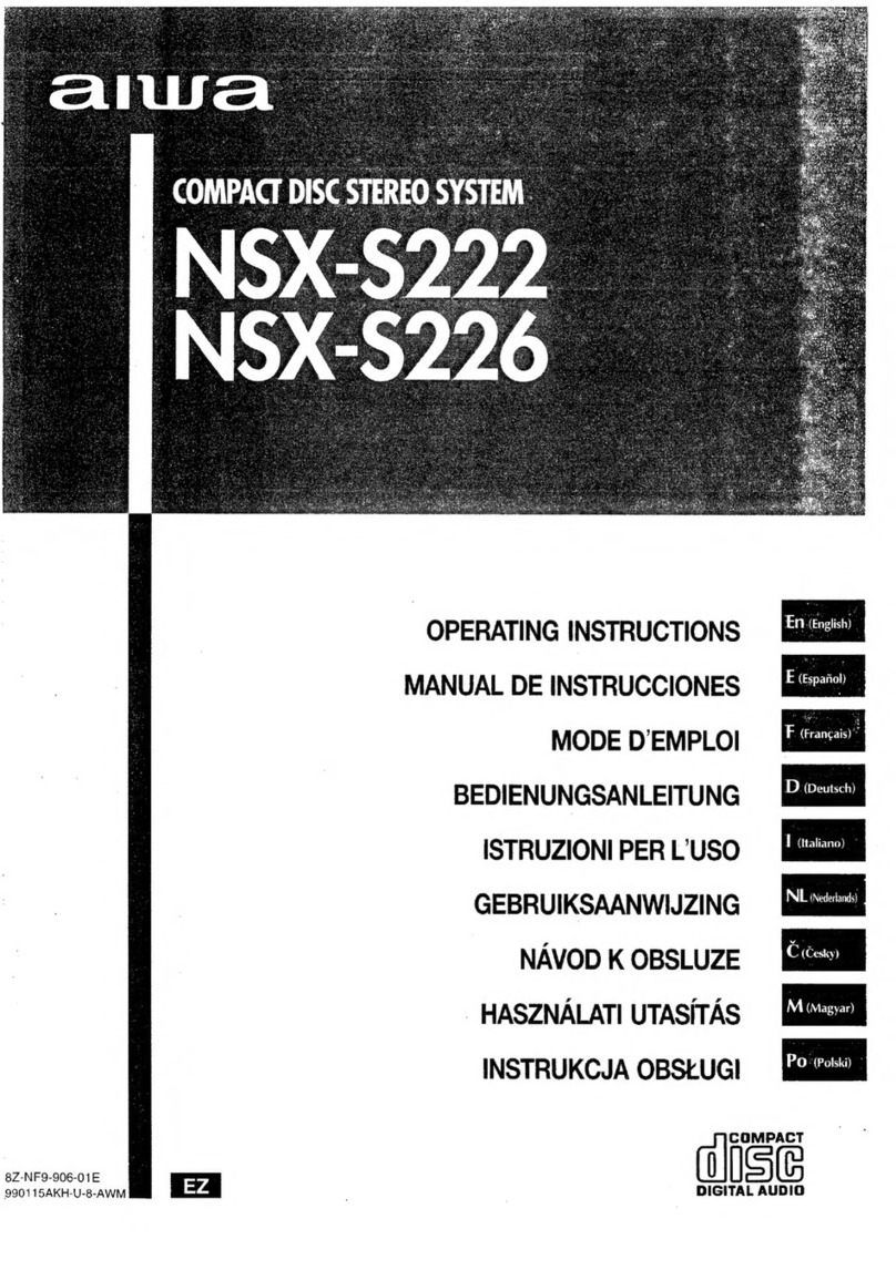 Aiwa NSX-S222 User manual