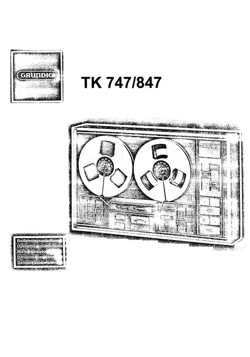 Grundig TK 747 instruction manual