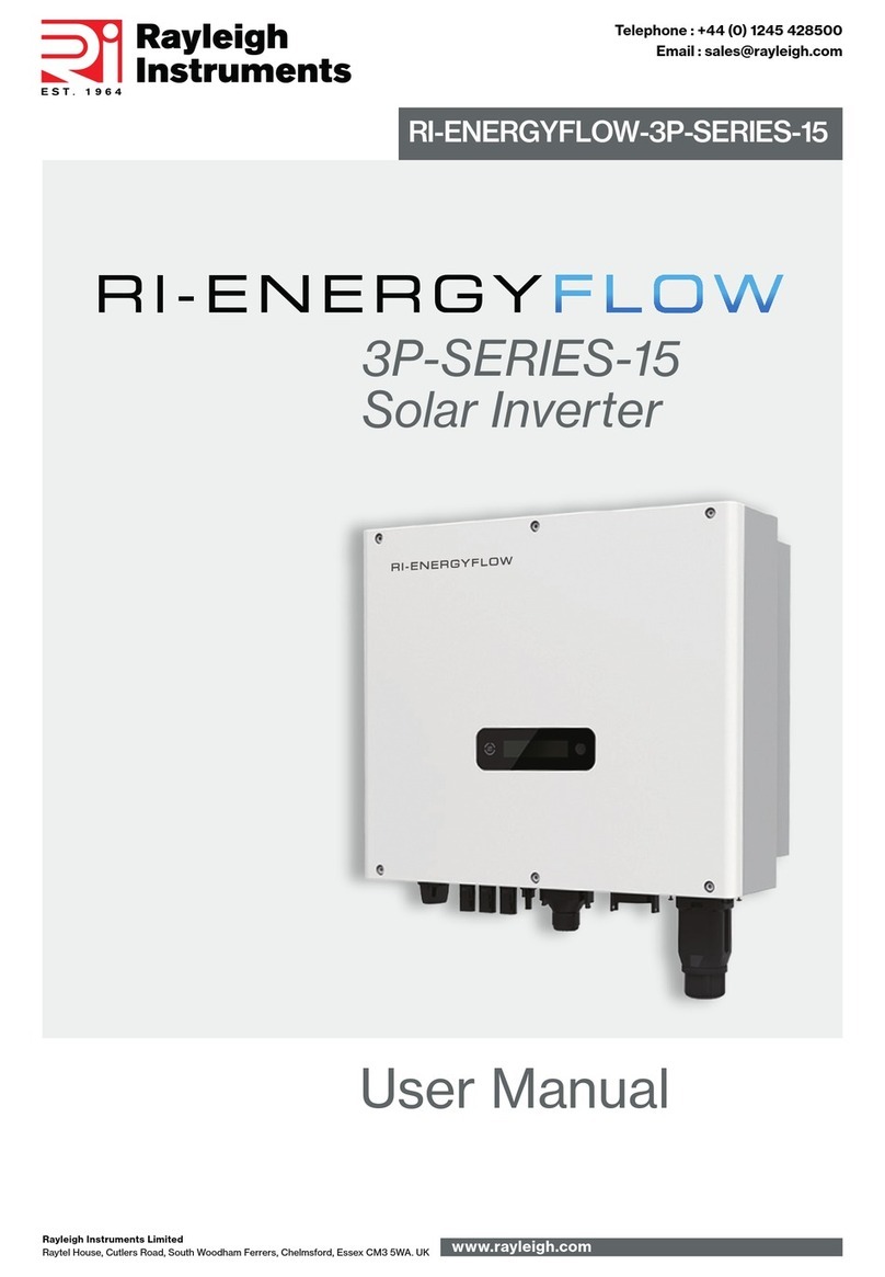 Rayleigh Instruments RI-ENERGYFLOW-3P-15 Series User manual